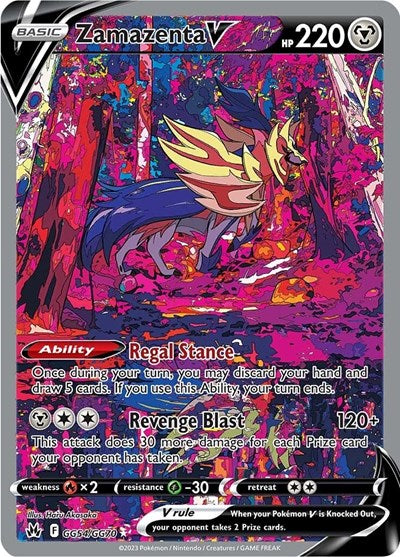 Crown Zenith Galarian Gallery - GG54/GG70 Zamazenta V Ultra Rare