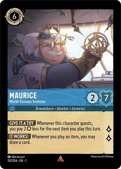 Lorcana - The First Chapter - 152/204 Maurice - World-Famous Inventor Rare