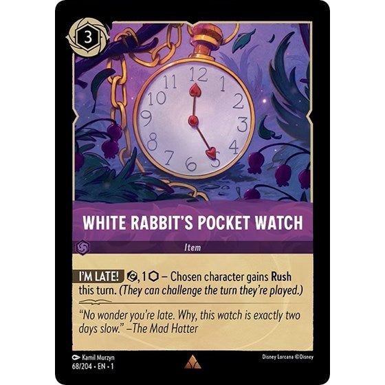 Lorcana - The First Chapter - 068/204 White Rabbit's Pocket Watch Rare