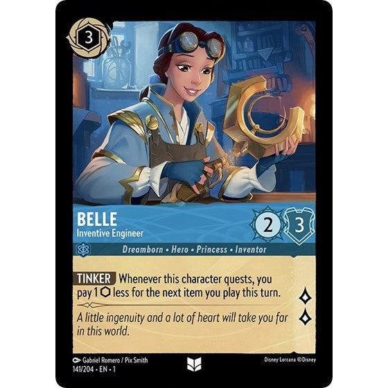 Lorcana - The First Chapter - 141/204 Belle - Inventive Engineer Uncom Lorcana - The First Chapter - 141/204 Belle - Inventive Engineer Uncom