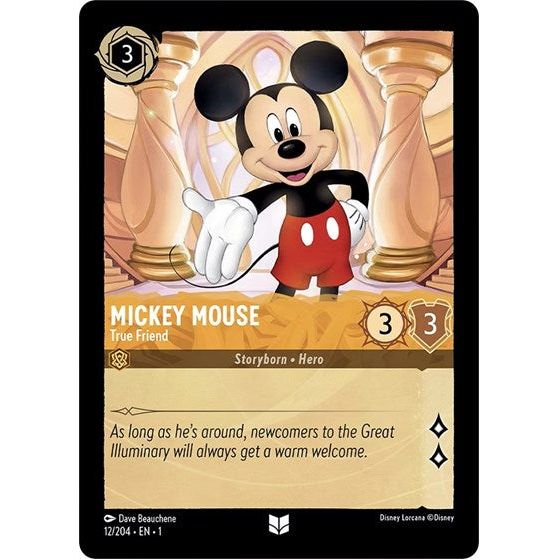 Lorcana - The First Chapter - 012/204 Mickey Mouse - True Friend Uncommon