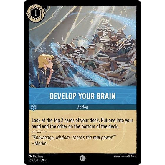Lorcana - The First Chapter - 161/204 Develop Your Brain Common Lorcana - The First Chapter - 161/204 Develop Your Brain Common