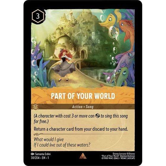 Lorcana - The First Chapter - 030/204 Part of Your World Rare Lorcana - The First Chapter - 030/204 Part of Your World Rare