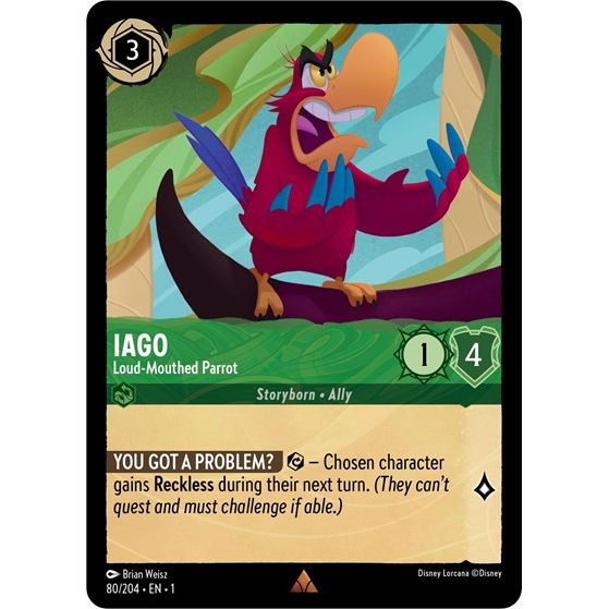 Lorcana - The First Chapter - 080/204 Iago - Loud-Mouthed Parrot Rare