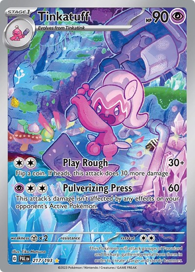 Scarlet & Violet Paldea Evolved - 217/193 Tinkatuff Illustration Rare