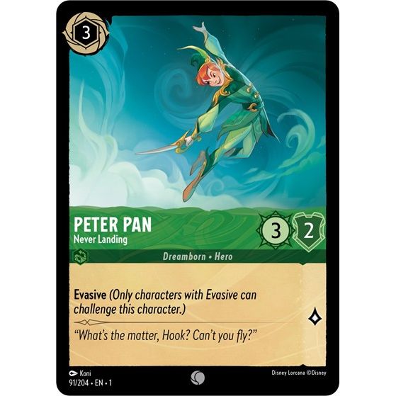 Lorcana - The First Chapter - 091/204 Peter Pan - Never Landing Common