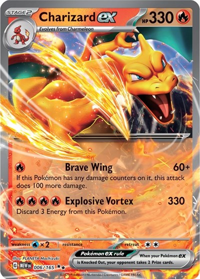 Scarlet & Violet 151 - 006/165 Charizard ex Double Rare