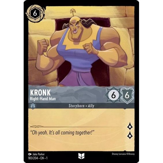 Lorcana - The First Chapter - 183/204 Kronk - Right-Hand Man Uncommon