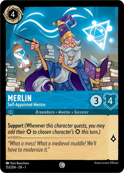Lorcana - The First Chapter - 153/204 Merlin - Self-Appointed Mentor Common