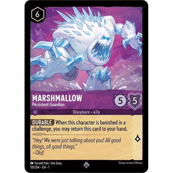 Lorcana - The First Chapter - 050/204 Marshmallow - Persistent Guardian Super Rare