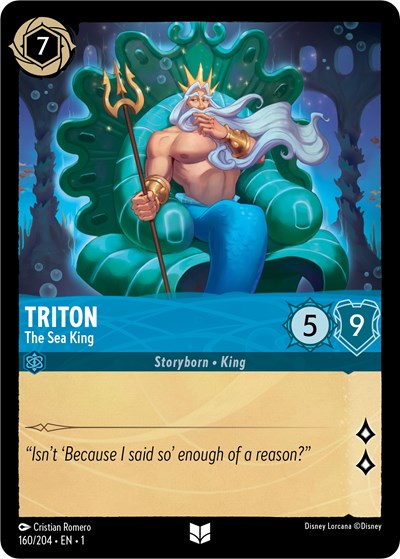 Lorcana - The First Chapter - 160/204 Triton - The Sea King Uncommon