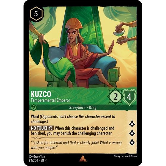 Lorcana - The First Chapter - 084/204 Kuzco - Temperamental Emperor Rare