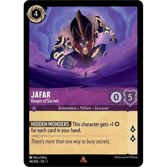 Lorcana - The First Chapter - 044/204 Jafar - Keeper of Secrets Rare