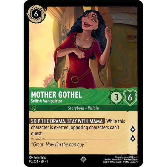 Lorcana - The First Chapter - 090/204 Mother Gothel - Selfish Manipulator Super Rare