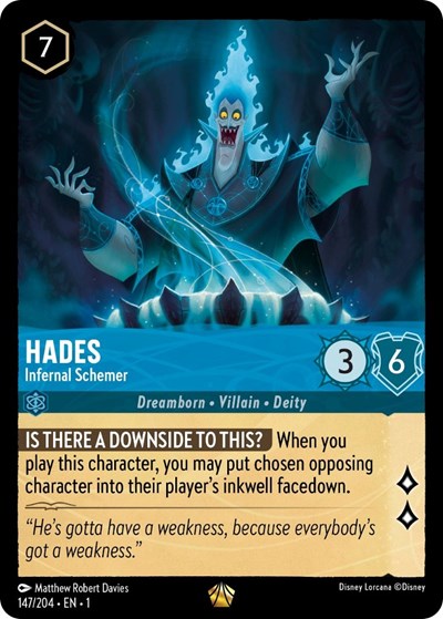 Lorcana - The First Chapter - 147/204 Hades - Infernal Schemer Legendary