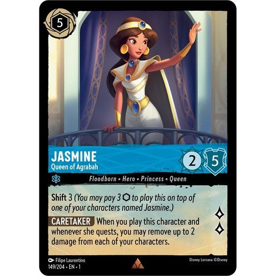 Lorcana - The First Chapter - 149/204 Jasmine - Queen of Agrabah Rare