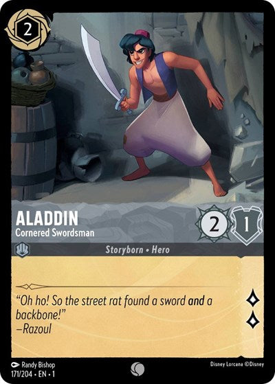 Lorcana - The First Chapter - 171/204 Aladdin - Cornered Swordsman Common