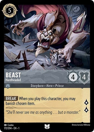 Lorcana - The First Chapter - 172/204 Beast - Hardheaded Uncommon