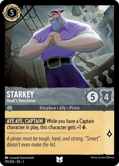 Lorcana - The First Chapter - 191/204 Starkey - Hook's Henchman Uncommon