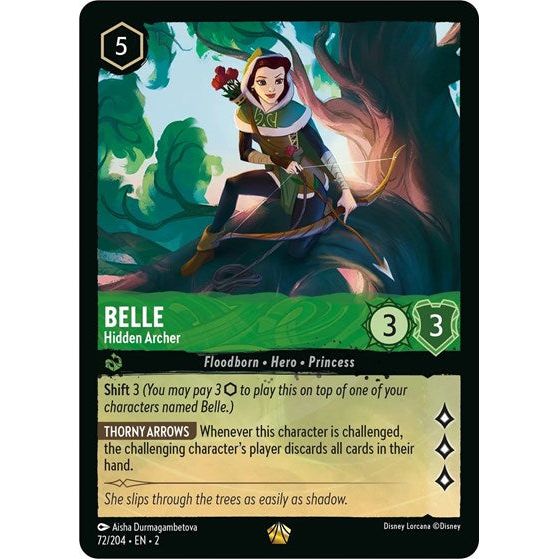 Lorcana - Rise of the Floodborn - 072/204 Belle - Hidden Archer Legendary