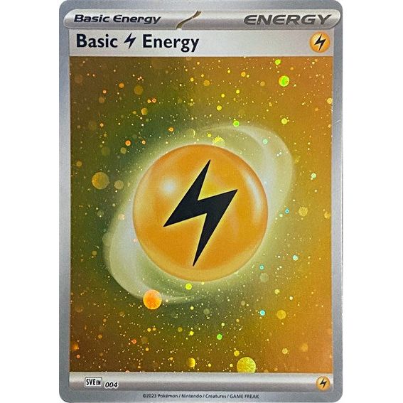 Scarlet & Violet 151 - 004 Basic Lightning Energy (Cosmos Holo) Common