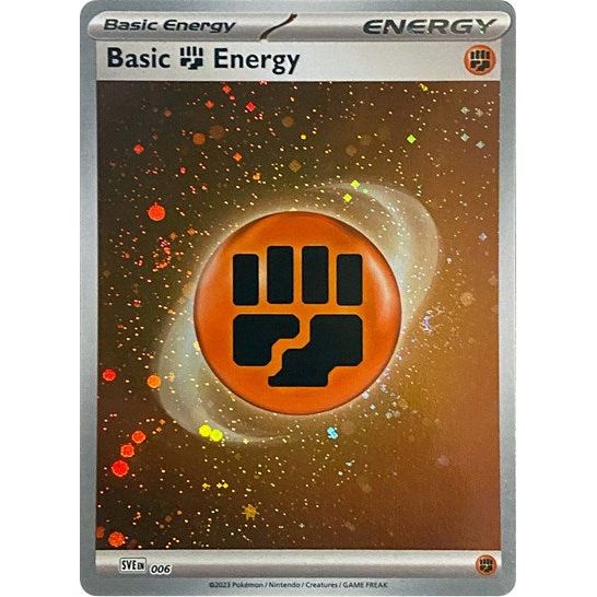Scarlet & Violet 151 - 006 Basic Fighting Energy (Cosmos Holo) Common