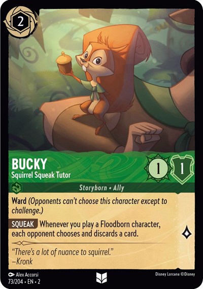 Lorcana - Rise of the Floodborn - 073/204 Bucky - Squirrel Squeak Tutor Uncommon