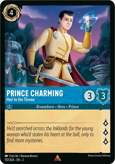 Lorcana - Rise of the Floodborn - 157/204 Prince Charming - Heir to the Throne Rare