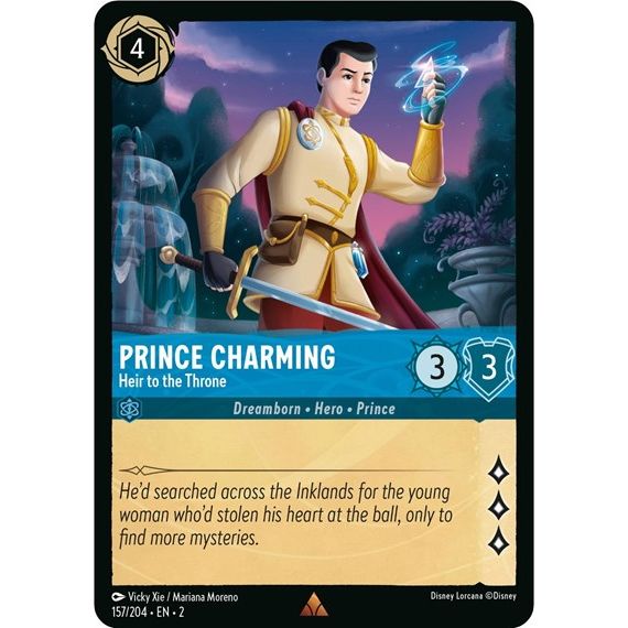 Lorcana - Rise of the Floodborn - 157/204 Prince Charming - Heir to the Throne Rare