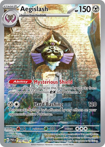 Scarlet & Violet Paradox Rift - 210/182 Aegislash Illustration Rare Scarlet & Violet Paradox Rift - 210/182 Aegislash Illustration Rare
