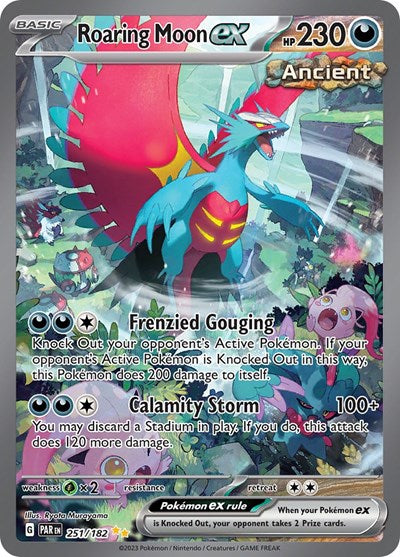 2024 ポケモン Roaring Moon ex #218 特別アートレア Roaring Moon Ex #218 Prijzen | Pokemon Japanese Terastal Festival
