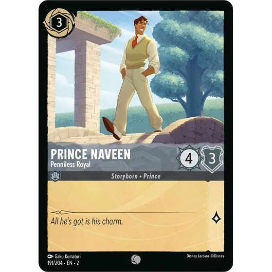Lorcana - Rise of the Floodborn - 191/204 Prince Naveen - Penniless Ro Lorcana - Rise of the Floodborn - 191/204 Prince Naveen - Penniless Ro