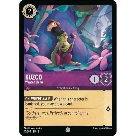 Lorcana - Rise of the Floodborn - 045/204 Kuzco - Wanted Llama Common
