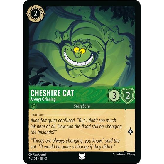 Lorcana - Rise of the Floodborn - 074/204 Cheshire Cat - Always Grinning Uncommon