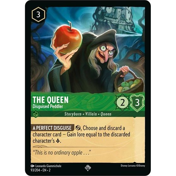 Lorcana - Rise of the Floodborn - 093/204 The Queen - Disguised Peddle Lorcana - Rise of the Floodborn - 093/204 The Queen - Disguised Peddle