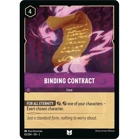 Lorcana - Rise of the Floodborn - 065/204 Binding Contract Uncommon