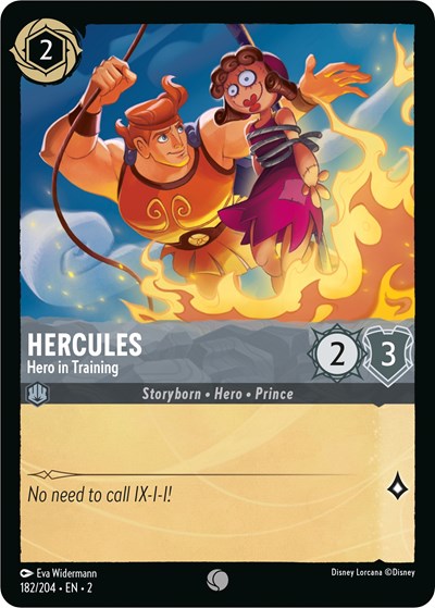 Lorcana - Rise of the Floodborn - 182/204 Hercules - Hero in Training Common