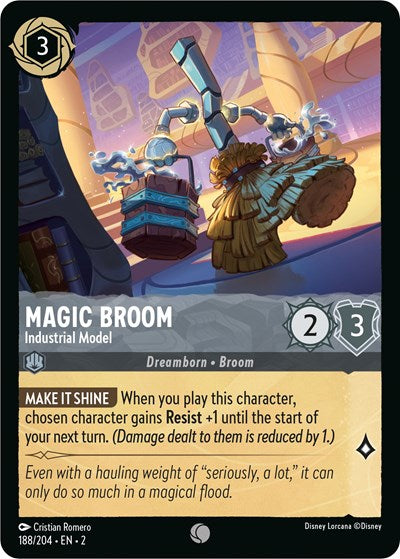 Lorcana - Rise of the Floodborn - 188/204 Magic Broom - Industrial Model Common