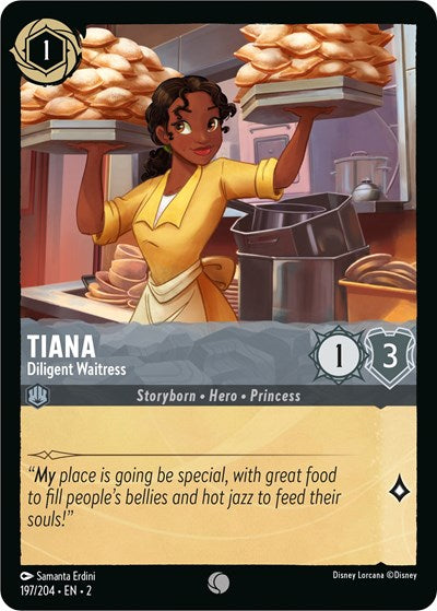 Lorcana - Rise of the Floodborn - 197/204 Tiana - Diligent Waitress Common