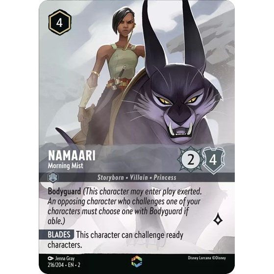 Lorcana - Rise of the Floodborn - 216/204 Namaari - Morning Mist (Enchanted) Enchanted