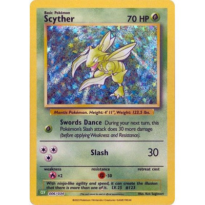 Pokemon Trading Card Game Classic - 006/034 Scyther Classic Collection