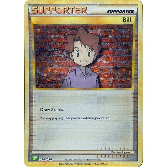Pokemon Trading Card Game Classic - 018/034 Bill (CLV) Classic Collection Pokemon Trading Card Game Classic - 018/034 Bill (CLV) Classic Collection