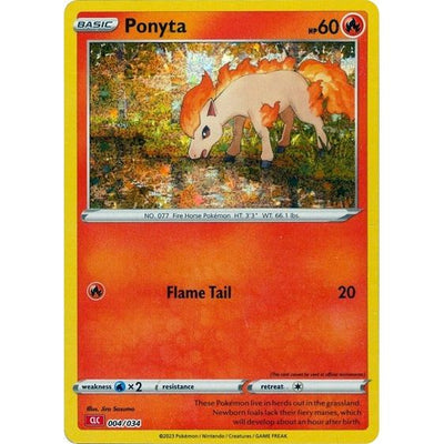 Pokemon Trading Card Game Classic - 004/034 Ponyta Classic Collection