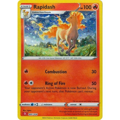 Pokemon Trading Card Game Classic - 005/034 Rapidash Classic Collection