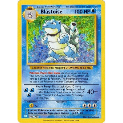 Pokemon Trading Card Game Classic - 003/034 Blastoise Classic Collection