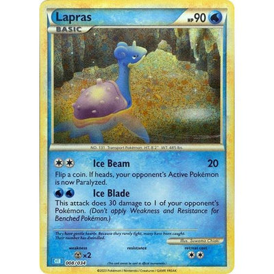 Pokemon Trading Card Game Classic - 008/034 Lapras Classic Collection