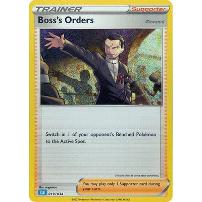 Pokemon Trading Card Game Classic - 019/034 Boss's Orders (CLB) Classic Collection