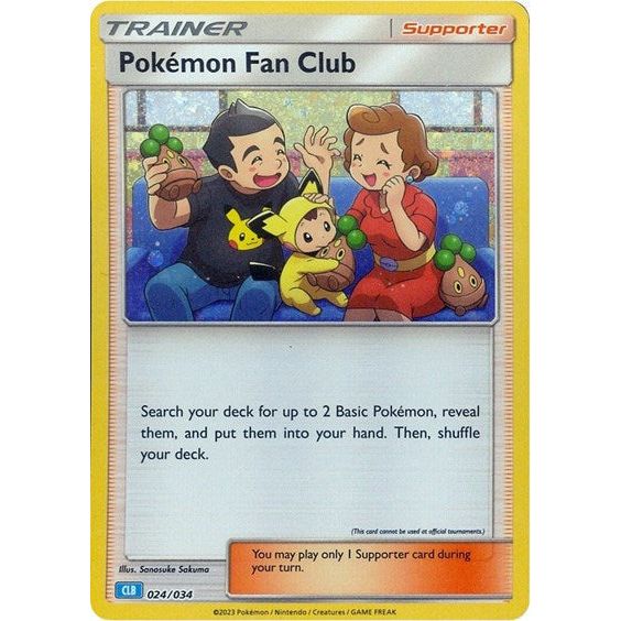 Pokemon Trading Card Game Classic - 024/034 Pokemon Fan Club (CLB) Classic Collection Pokemon Trading Card Game Classic - 024/034 Pokemon Fan Club (CLB) Classic Collection
