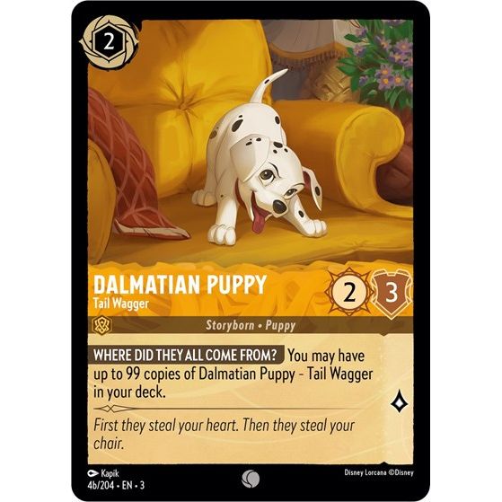 Lorcana - Into The Inklands - 04b/204 Dalmatian Puppy - Tail Wagger (4b/204) Common