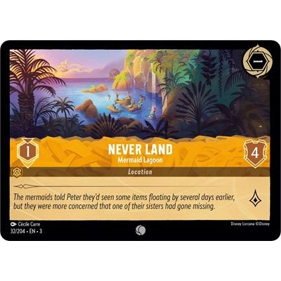 Lorcana - Into The Inklands - 032/204 Never Land - Mermaid Lagoon Common